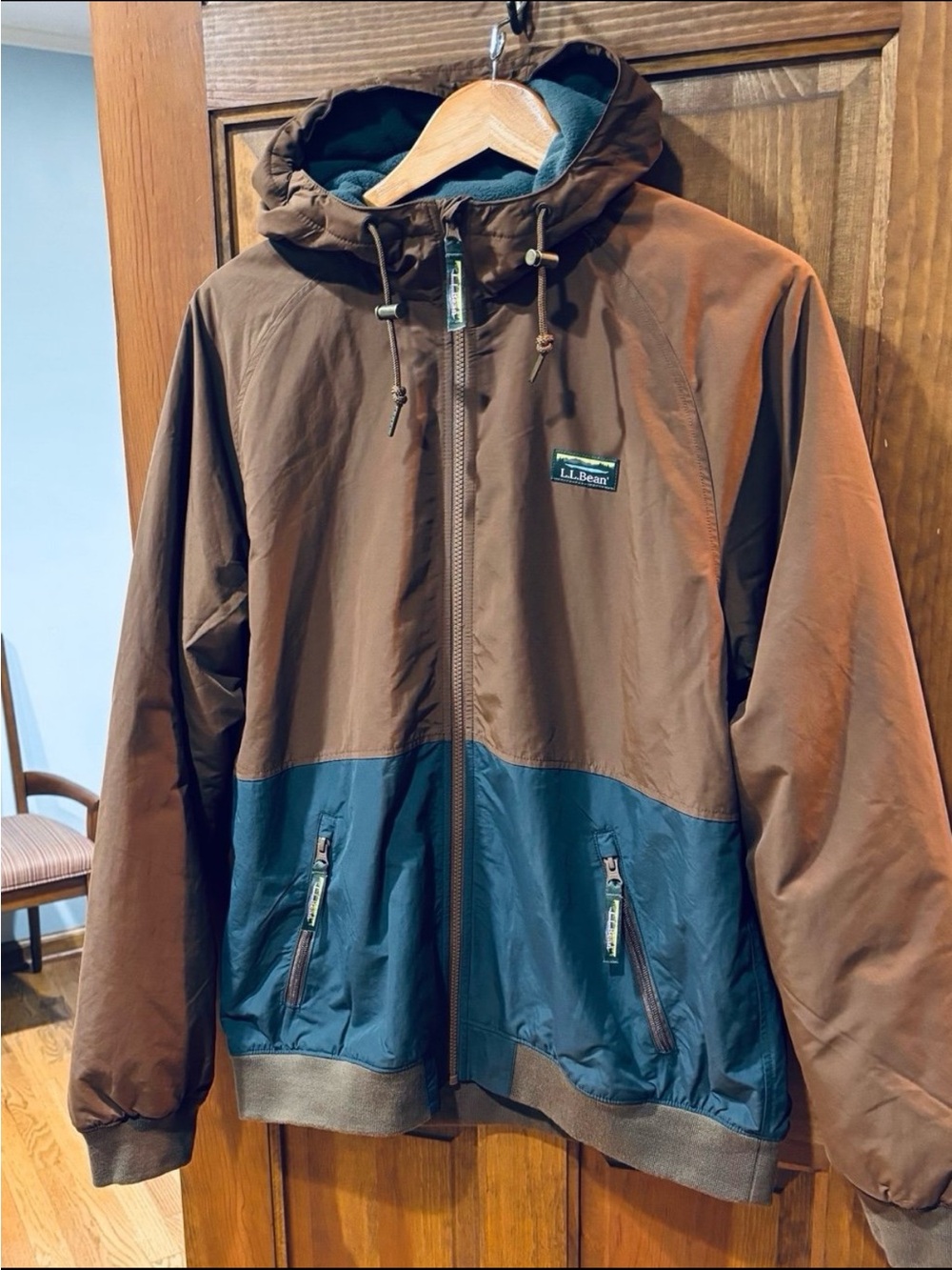 L.L.Bean Insulated 3 Season Bomber Hooded Jacket